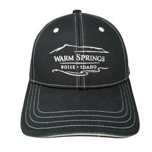 Warm Springs Boise Idaho Strapback Hat Black OS Adjustable Embroidered Prodigy